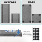 4PCS Stone Drying Trays for Bathroom Sink and Kitchen Counter - Water Absorbing Stone Tray with Diatomaceous Earth, Soap Dish and Coaster