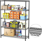 SINGAYE Shelf Closet Wire Shelving：Adjustable Metal Unit for Laundry Room Organization Bathroom Kitchen Home Garage Storage Pantry Rack Shelves