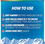 Purex 4-in-1 Laundry Detergent Pacs, Mountain Breeze, 66 Count, Brightening and Whitening, Powerful Clean, Tough on Stains, Boost of Freshness