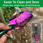 Garden Shovels - 2 Pack Gardening Tools, Heavy Duty Garden Trowels, High Strength Alloy Steel for Soil Digging Planting Transplanting Weeding - Solid Metal Handle, Colorful