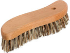 REDECKER S-Shaped Union Fiber Scrub Brush with Oiled Beechwood Handle, 8-1/4 inches, S-Shaped Easily Reaches Corners, Made in Germany - Wood Scrub Brush - Wooden Cleaning Brush