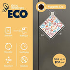 Swedish Dishcloths for Kitchen, 8 Pack Watercolor Reusable Paper Towels with Clips, Non-Scratch Swedish Kitchen Towels, Super Absorbent Cellulose Sponge Cloths, Dishwasher Safe, No Odor