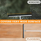 Lasnten 2pcs Double Foam Floor Squeegee for Concrete Industrial Floor Scrubber Stainless Steel Cleaning Squeegee with Rubber Heavy Duty Broom EVA Foam Blade for Garage Window Pool (22 Inch)