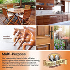 PARKER & BAILEY ORANGE OIL POLISH - Natural Orange Scented Wood Cleaner & Furniture Polish, Cleans, Renews, Restores & Rejuvenates Wood Surfaces, Protects from Drying or Cracking, Shiny Finish, 16oz