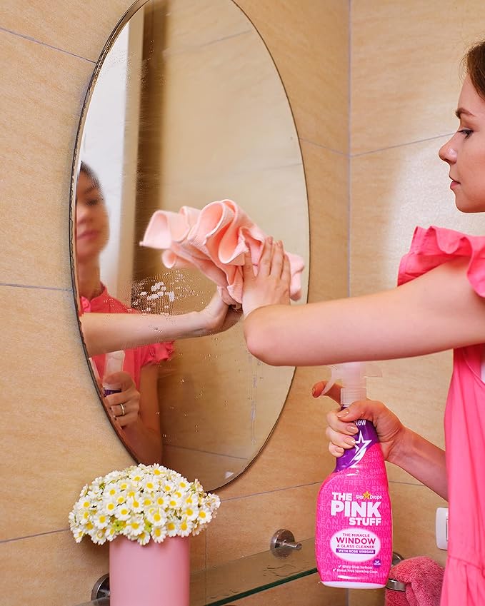 Stardrops - The Pink Stuff - The Miracle Window & Glass Cleaner with Rose Vinegar 3-Pack Bundle (3 Window & Glass Cleaner)