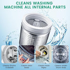 Upgrade Washing Machine Cleaner Tablets - 50% Stronger Formula: 24 Pack - 12 Month Supply, Specially for Pet Owners to Easy Pet Hair Remover for Laundry, Compatible with HE, Top & Front Load