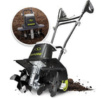Sun Joe Corded Electric Garden Tiller & Cultivator with Steel Tines, 16 Inch, 12-Amp Motor - Heavy-Duty Tilling Machine for Lawn, Yard, and Gardening Care, TJ603E