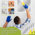 SHENLIU 12 X 12 Inch Drywall Repair Kit, Heavy Duty Self-Adhesive Mesh Drywall Patch for Large Holes, Wall Patch Repair Kit for Walls Ceiling Mesh Dry Wall Patche Kits with Scraper Sandpaper(Repair 8)