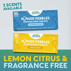 Earth Breeze Power Pebbles Dishwasher Tablets, Tough on Grease, Gentle on Dishes, Fragrance Free Dish Detergent & Dishwasher Cleaner, Kitchen Cleaning Supplies for Sparkling Results, 90 Tabs (3-Pack)
