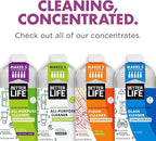 Better Life All Purpose Cleaner Concentrate- Multipurpose Home and Kitchen Cleaner for Glass, Countertops, Appliances, Upholstery & More - 32oz Unscented Concentrate