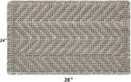 Boho Bath Mat BathDecor Rugs,Upgraded Waffle Bath Mat,Super Absorbent Non Slip Bath Carpet,Machine Washable Bath Rugs, Quick Dry Shower Mats, Ultra Soft,Gray,24" x 36"