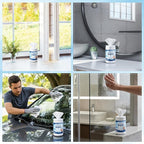 Nuanchu 3 Pack Glass Cleaning Wipes 180 Count Pre-moistened Glass and Original Ammonia-free Formula Surface Wipes for Mirrors, Windows, Kitchen, Home