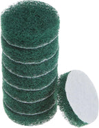 HARFINGTON 8pcs Drill Power Brush 2 inch Tile Scrubber Scouring Pads 180-240 Grit for Bathroom Kitchen Household Cleaning