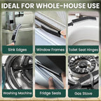 Crevice Cleaning Brush Set – 6Pcs Hard Bristle Cleaning Tools for Grout, Tile Floors, Gaps & Narrow Spaces – Small Grout Scrub Brush for Cleaning Bathroom, Shower, Window Tracks, Kitchen