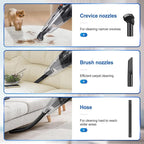 Handheld Vacuum Cordless,Powerful Suction 30Mins Long Runtime, Dust Busters Cordless Rechargeable with Two Washable Filters,Wet and Dry Hand Held Vacuum Cordless for Home, Car or Office