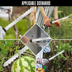 Insulation Knife - Sod Cutter Knife: stainless steel 11.14-Inch sharp blade, double side utility Lawn Repair Saw with Nylon Sheath