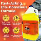 SewerFlo Main Line Sewer Drain Cleaner Heavy Duty, Clears Sand, Silt and Mud from Catch Basins, Breaks Up Clogs & Keeps Particles in Suspension, Safe & Concentrated (1 Galon, 1, Count)