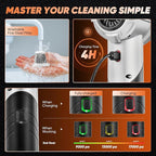 Saker Portable Handheld Vacuum Cordless Portable 17000PA Foldable Car Vacuum Cleaner Mini Dust Blower with Brushless Motor for Office Pet and Home Cleaning HL133