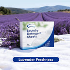 Laundry Detergent Sheets - 60 Loads - Quick Dissolve, No Residue - Lightweight, Eco-Friendly & Travel Size Laundry Sheets - Lavender