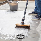 SWOPT 10' Premium Rough Surface Scrub Brush Head - Deck Brush for Rough and Textured Surfaces, Interchangeable with All SWOPT Cleaning Products for More Efficient Cleaning and Storage