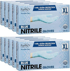 ForPro Disposable Nitrile Gloves, Chemical Resistant, Powder-Free, Latex-Free, Non-Sterile, Food Safe, 4 Mil