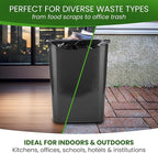 Betta 10-13 Gallon Black High-Density Trash Bags, 500 Count Box, (24x33-inch) Commercial Medium-Duty Garbage Can Liners