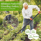 Lilyvane Garden Hoe, 2 in 1 Weeding Hoe and Cultivator Soil Tiller, 66" Long, Heavy Duty Hoe Garden Tool for Weeding, Loosening Soil, Cultivating, Gardening
