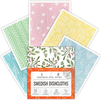 Swedish Dishcloths for Kitchen, 5 Pack Reusable Paper Towels Washable, Super Absorbent Swedish Dish Cloths, Non-Scratch, No Odor