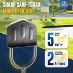 Hand Edger Lawn Tool, Sharp Half Moon Manual Grass Edger Tool with Soft T-Grip Handle for Garden, Yard, Sidewalk, Landscape, 38″