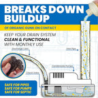 Uncle Todd's HVAC Drain Line Cleaner – 16 Months Supply Bleach-Free, Fast-Acting, Long-Lasting AC Drain Line Solution for Tough Clogs & Buildup