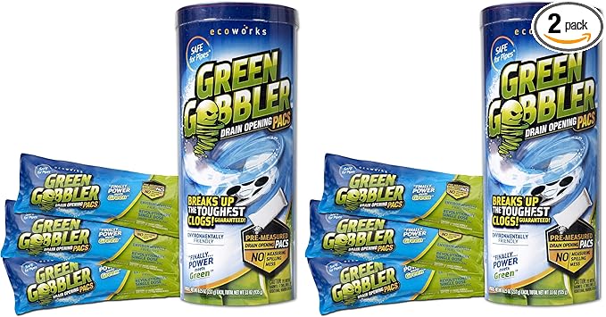 ECOCLEAN SOLUTIONS GGDC3SEMR Gobbler Breaks Up The Toughest Blogs, 1 Count (Pack of 2), Green