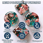 Resin Polishing Kit, Resin Polish 16oz and Cleaner 16oz, Epoxy Polish Removes Scratches & Scuffs, Suitable for Epoxy, Metal, Jewelry Grinding and Polishing