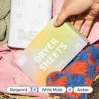 DedCool Dryer Sheets | Xtra Milk | 40 Count | Non-Toxic Vegan Fabric Softener | Bergamot, Vanilla & Amber Scent | Gentle on Sensitive Skin | Softens & Freshens | Premium Laundry Supplies