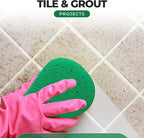 Multi-Purpose Sponges for Cleaning - Green 2 Pack, Large Sponges for Car Washing, Tile & Grout, All Purpose Cleaning