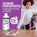 SCD Probiotics Probiotic Multi-Surface Cleaning Concentrate w/Lavender Essential Oil, Microcleans Surfaces for Up to 7 Days, Plant-Based and Multi-Surface 17 Fl Oz (3 Pack)