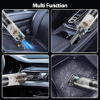 Handheld Vacuum Cordless 15000PA Car Vacuum 3-in-1 Hand Held Vacuums 1.1 Pounds Hand Vac Cordless Rechargeable One-Touch Empty for Cleaning Cars Offices Homes Pet Hair and Dust (Blue)