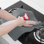 Homaxy 100% Cotton Waffle Weave Kitchen Dish Towels, Ultra Soft Absorbent Quick Drying Cleaning Towel, 13 x 28 Inches, 12-Pack, Grey