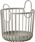 ZONE DENMARK Inu Basket - Basket with Handles Crafted from Metal - with sleek and sturdy design - Stylish and Functional Storage for Kitchen, Bathroom, Children's Room, and Home Office- (Small)