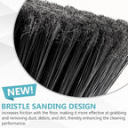 Indoor Broom,Soft Bristle Heavy-Duty Broom for Sweeping Concrete Courtyard Garage Patio Indoor Home Kitchen Office