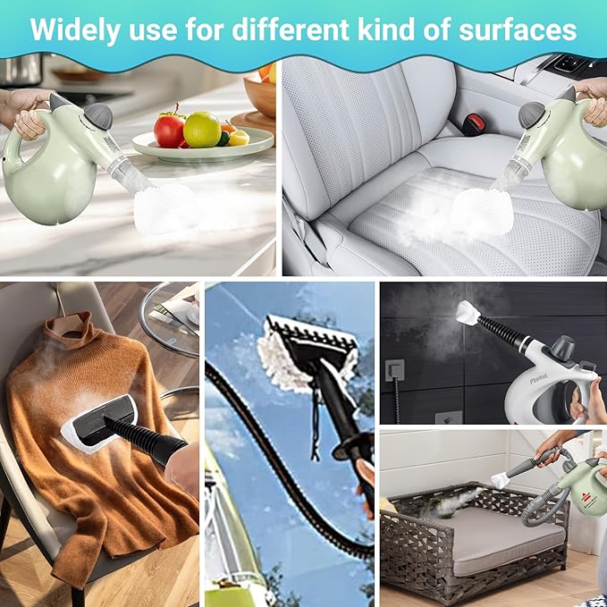 10 Pack Steam Cleaner Accessories, Microfiber Cloths for Handheld Steam Cleaner, Compatible with Bissell Steam Shot, Dupray, Wagner, McCulloch, PurSteam, Universal and Washable