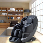 MassaMAX MT339 4D Massage Chair, Full Body Shiatsu Recliner with Auto Extendable Footrest, Zero Gravity, SL Track, Deep Yoga Stretch,15 Modes, AI Voice Control, Foot Rollers, and Heating (Deep Black)