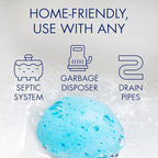 Glisten Garbage Disposer Cleaner, Odor Eliminator with Foaming Action, Removes Build-up and Deep Cleans, Lemon Scent, 4.9 Oz(Pack of 6)