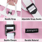 Laundry Bag Backpack, 125L Extra Large Travel with Shoulder Straps, Adjustable & Extendable Design, Laundry Hamper Bag with 3 Pockets for Laundromat, College, Travel, Camping (Pink)