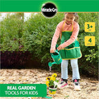 Red Toolbox Miracle-GRO 4 Piece Hand Garden Toolset for Kids Age 3+ with Hand Trowel, Hand Fork, Gloves and Watering Can