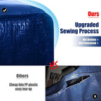 Cosy Family 4 Pack Heavy Duty Extra Large Moving Bags with Backpack Straps - Strong Handles & Zippers, Storage Totes For Space Saving, Fold Flat, Alternative to Moving Box (X-Large-Set of 4, Blue)