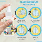 Grandma's Secret Wrinkle Remover Spray - Easily Removes Wrinkles & Odors - Wrinkle Release, Fabric Refresher Spray, Chlorine, Bleach and Toxin-Free - 3 Ounce, 3 Pack