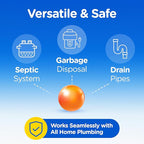 Compac Home Plink Garbage Disposal Cleaner and Deodorizer 60ct VALUE PACK - Orange