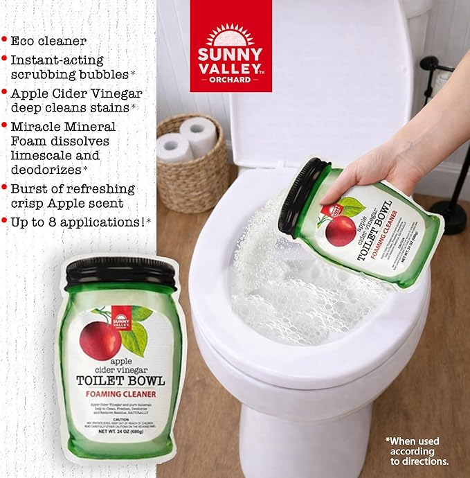 Apple Cider Vinegar Foaming Toilet Bowl Cleaner