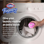 Clorox Fraganzia Laundry Scent Booster Crystals, In-Wash Fragrance Beads for Fresh-Smelling Clothes & Linens, Safe for All Fabrics & Colors, Easy-Pour Bottle, Spring Scent, 70 Oz - 6 Pack