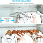 Seropy Clothes Hangers 50 Pack Coat Hangers Wire Hanger Bulk Metal Hanger Non Slip Heavy Duty Clothing Hangars Space Saving Thin Hangars Stainless Steel Hangar for Clothes, 16.5 Inch